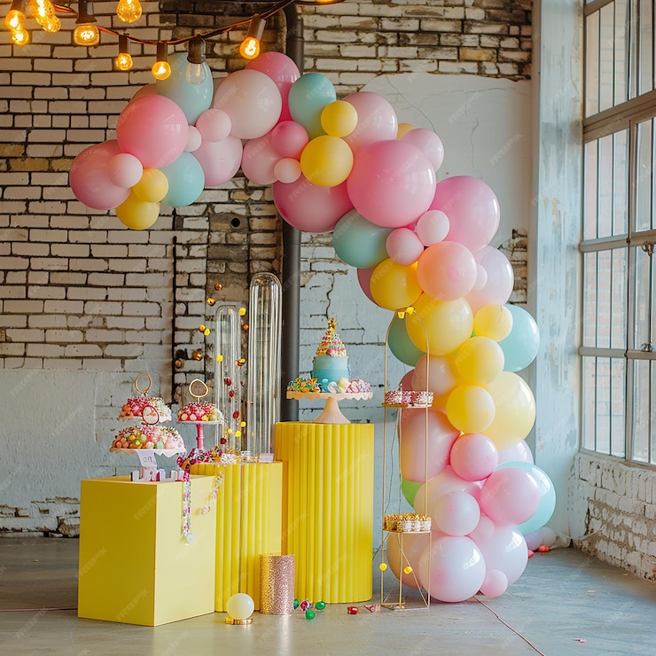 decoração cívica balões