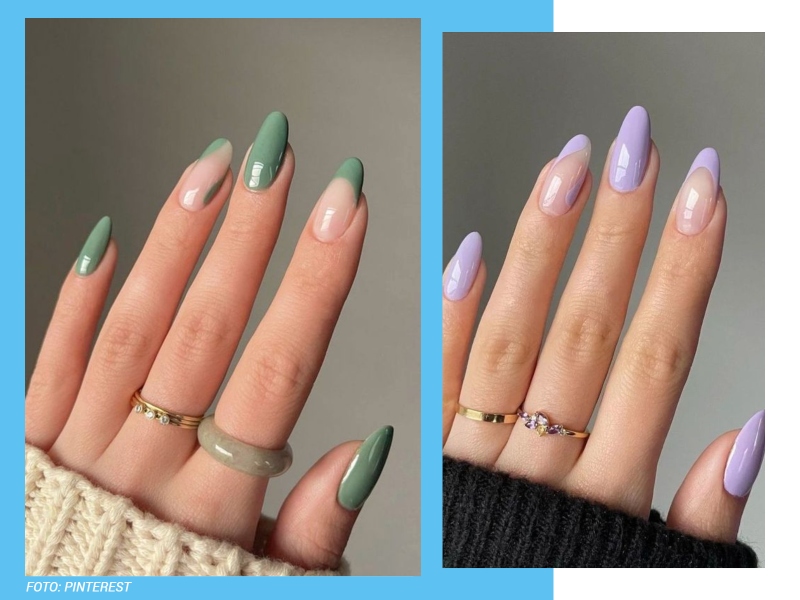 banho de gel antes e depois