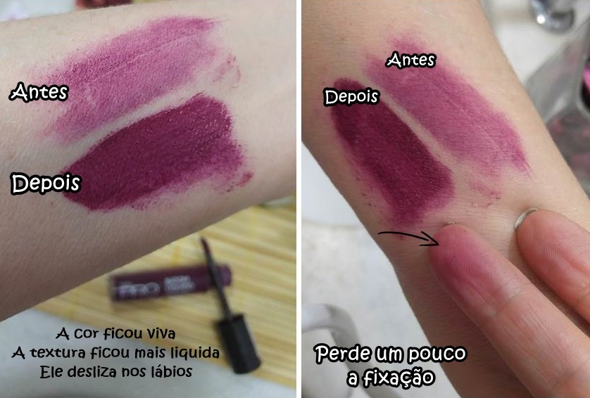 o que passar antes do batom matte
