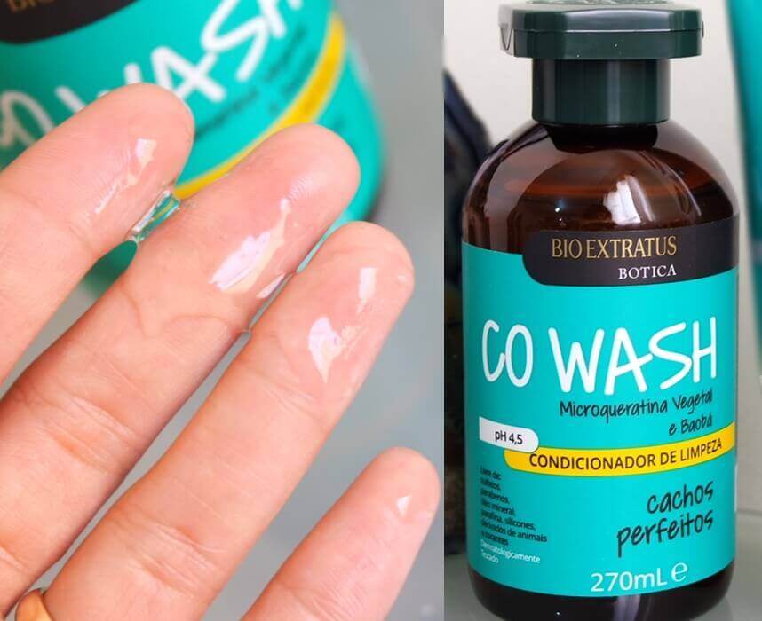 Co-wash para cabelos cacheados