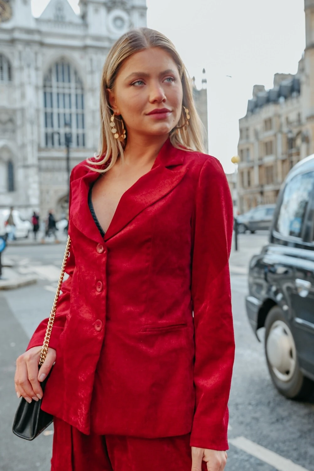 blazer de veludo oversized feminino