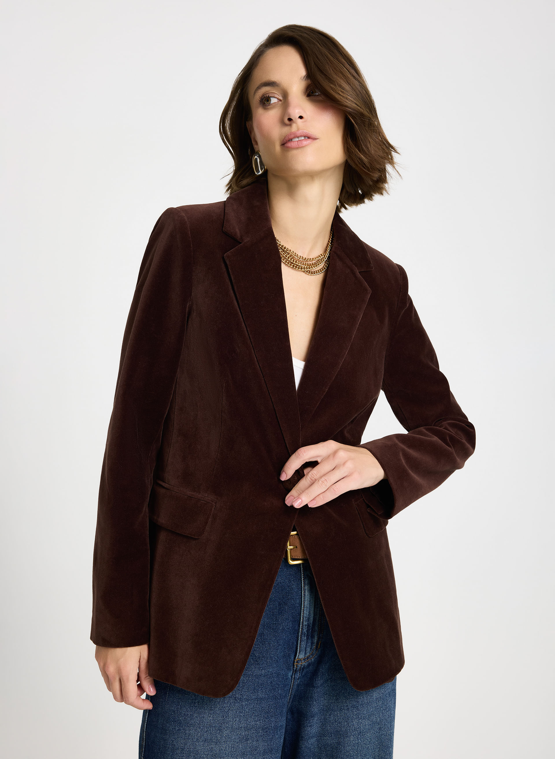 onde comprar blazer de veludo feminino