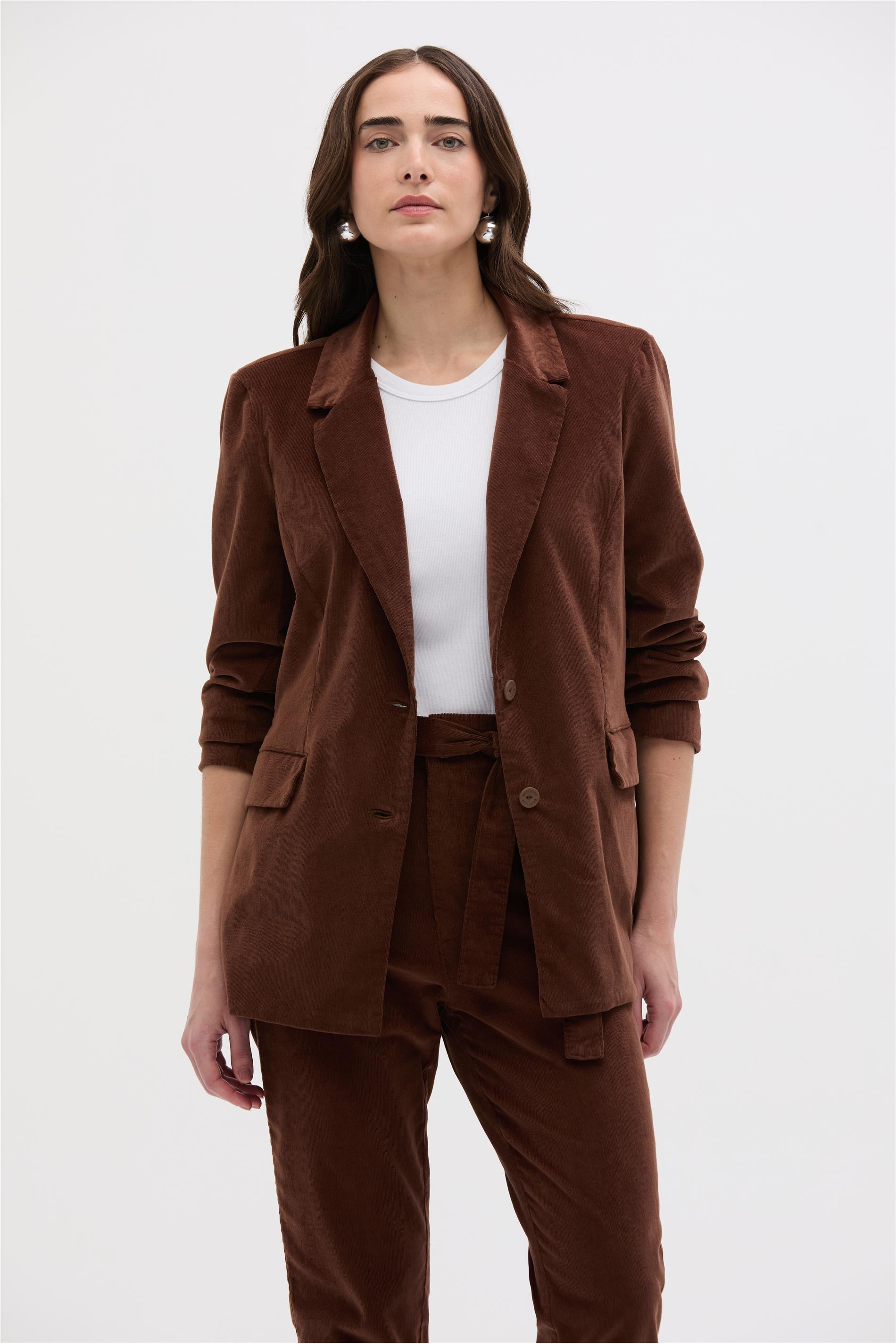 blazer de veludo vinho feminino