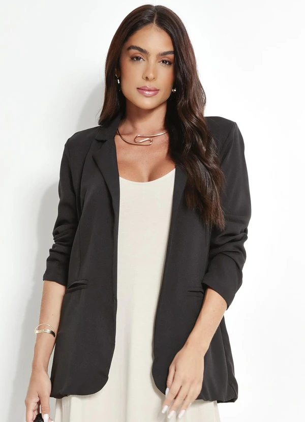 blazer feminino alfaiataria alongado