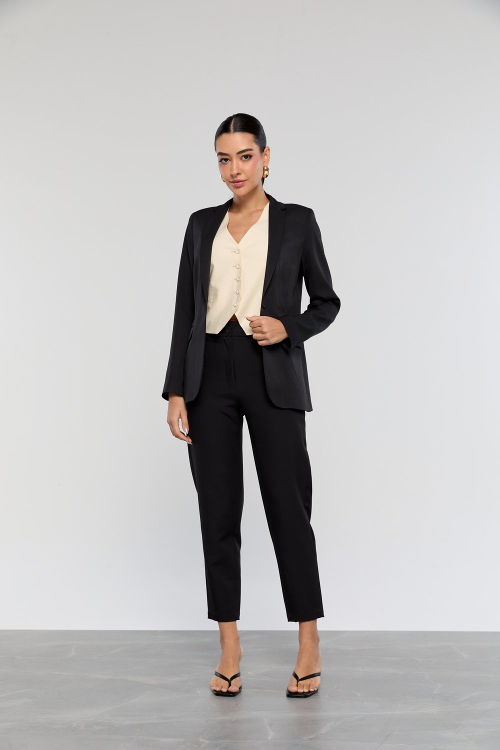blazer feminino alfaiataria branco