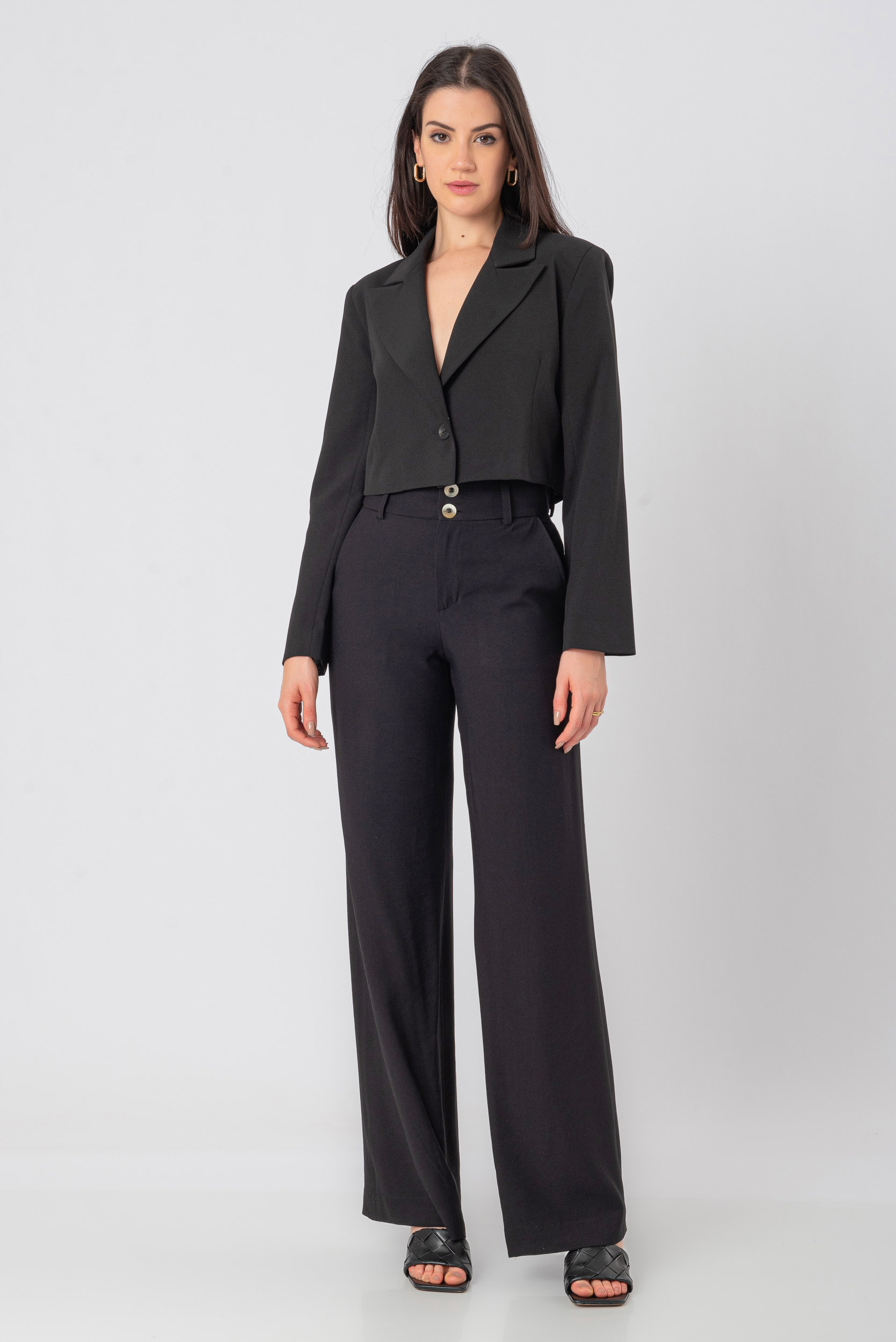 blazer feminino AMARO crepe