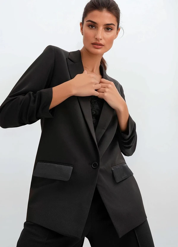 blazer grafite feminino