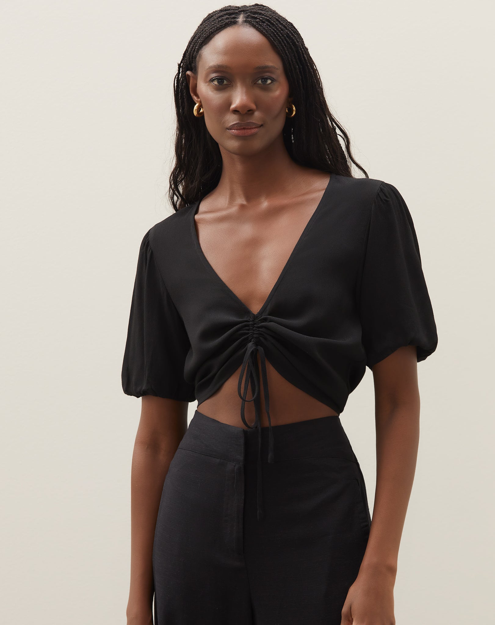 cropped para corpo triângulo