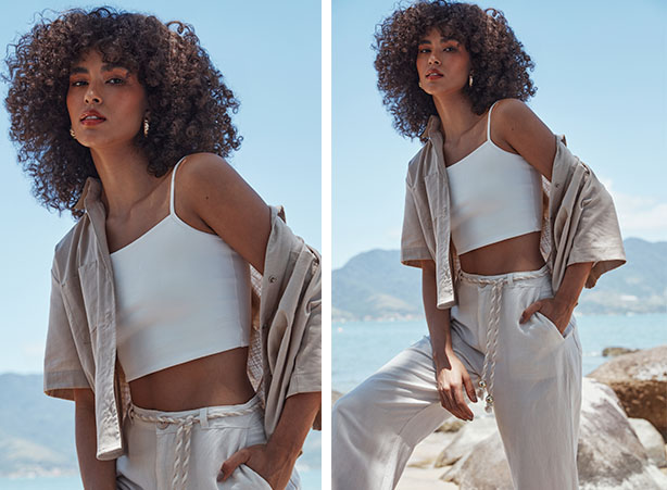 estilo com blusa cropped