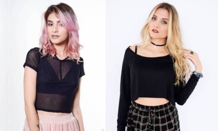 cropped e cintura alta