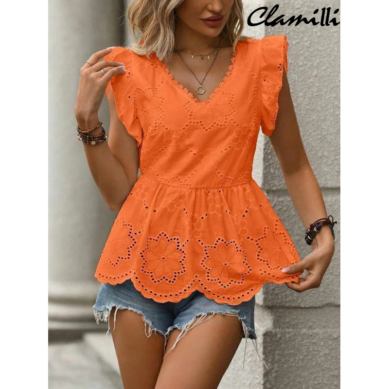 blusa farm cropped babado