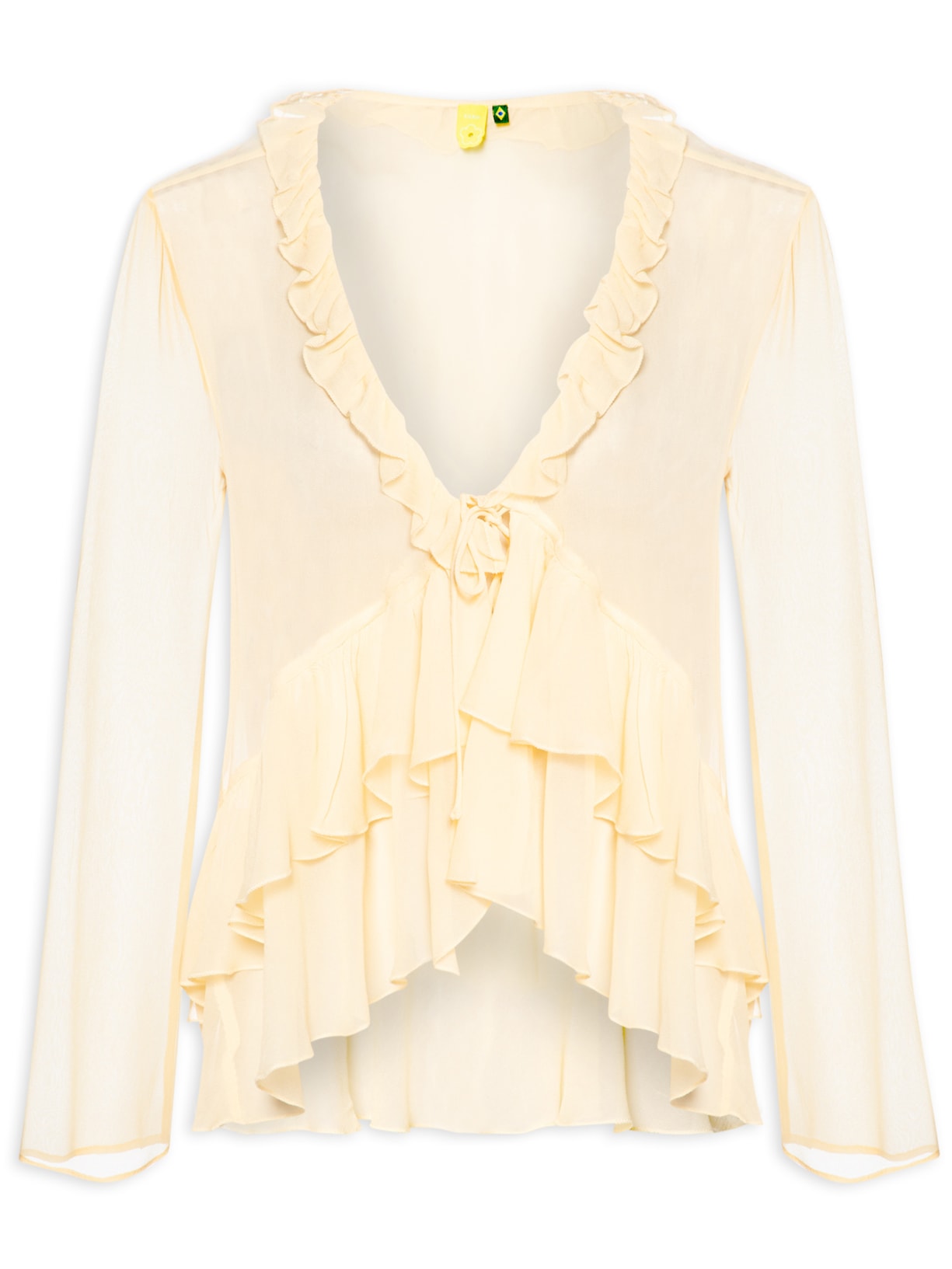 blusa farm com babados