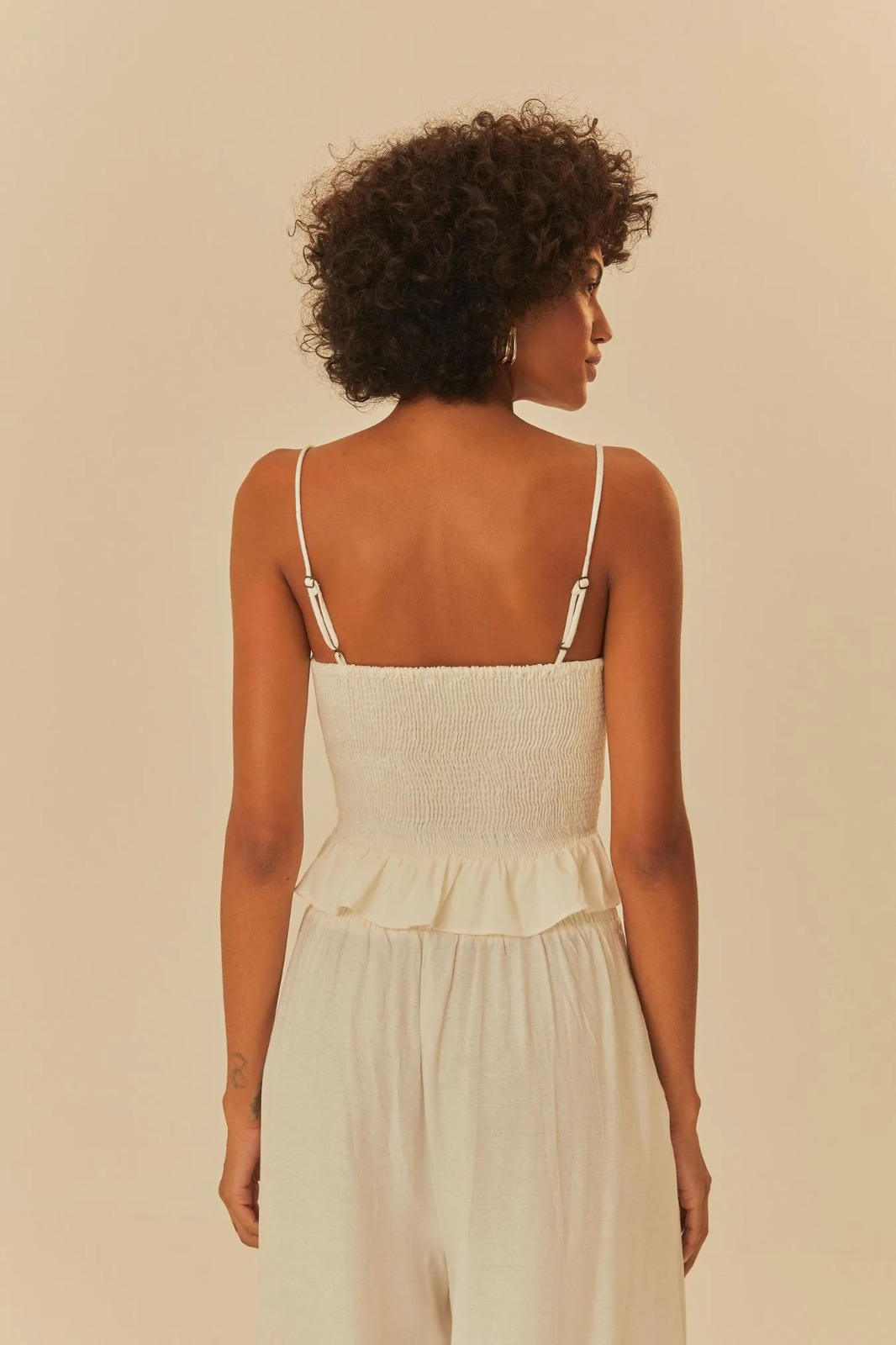 blusa farm branca lese