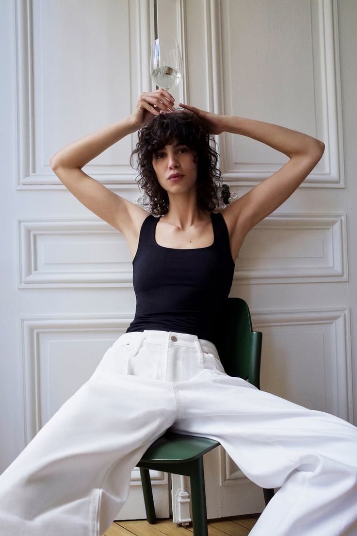 blusas de algodão Zara