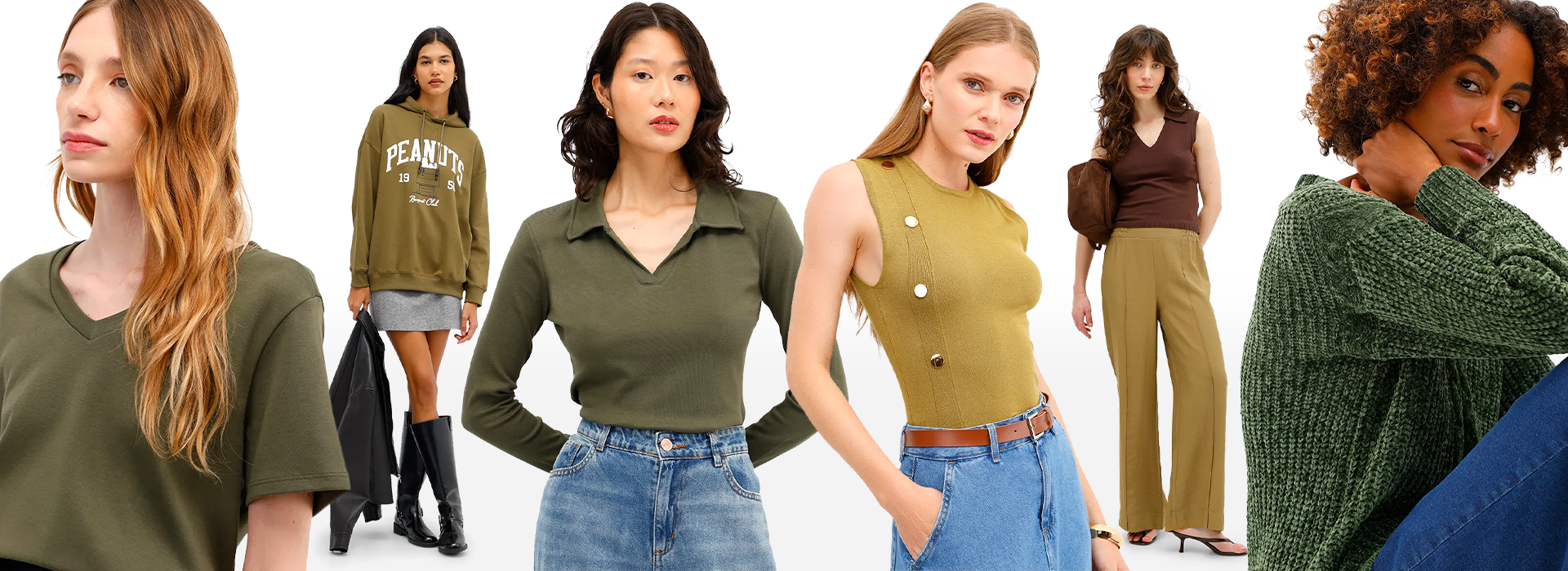 blusa verde com calça vermelha