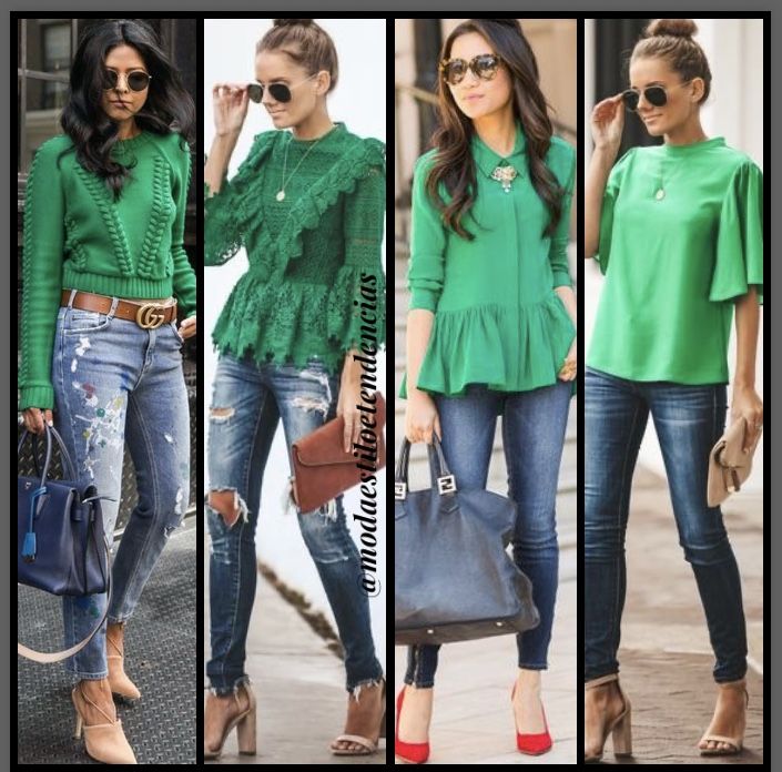 como usar blusa verde esmeralda