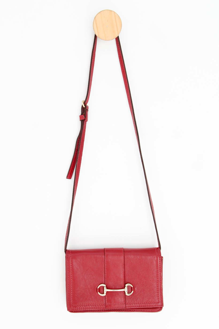 bolsa de mão marrom couro