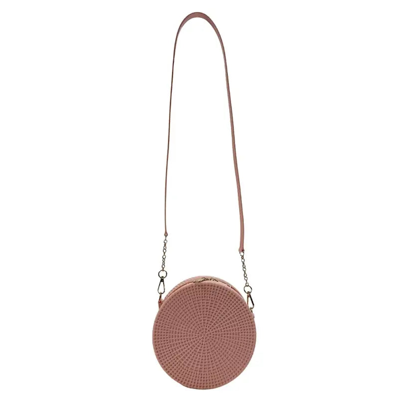 bolsa redonda de crochê