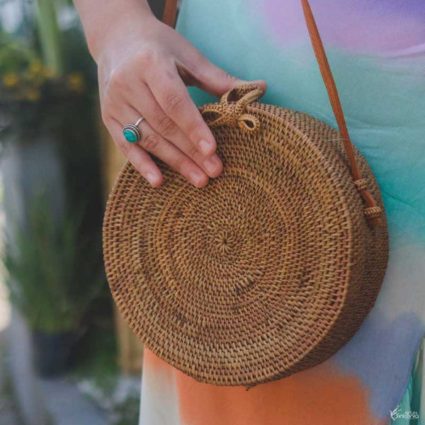 bolsa redonda artesanal