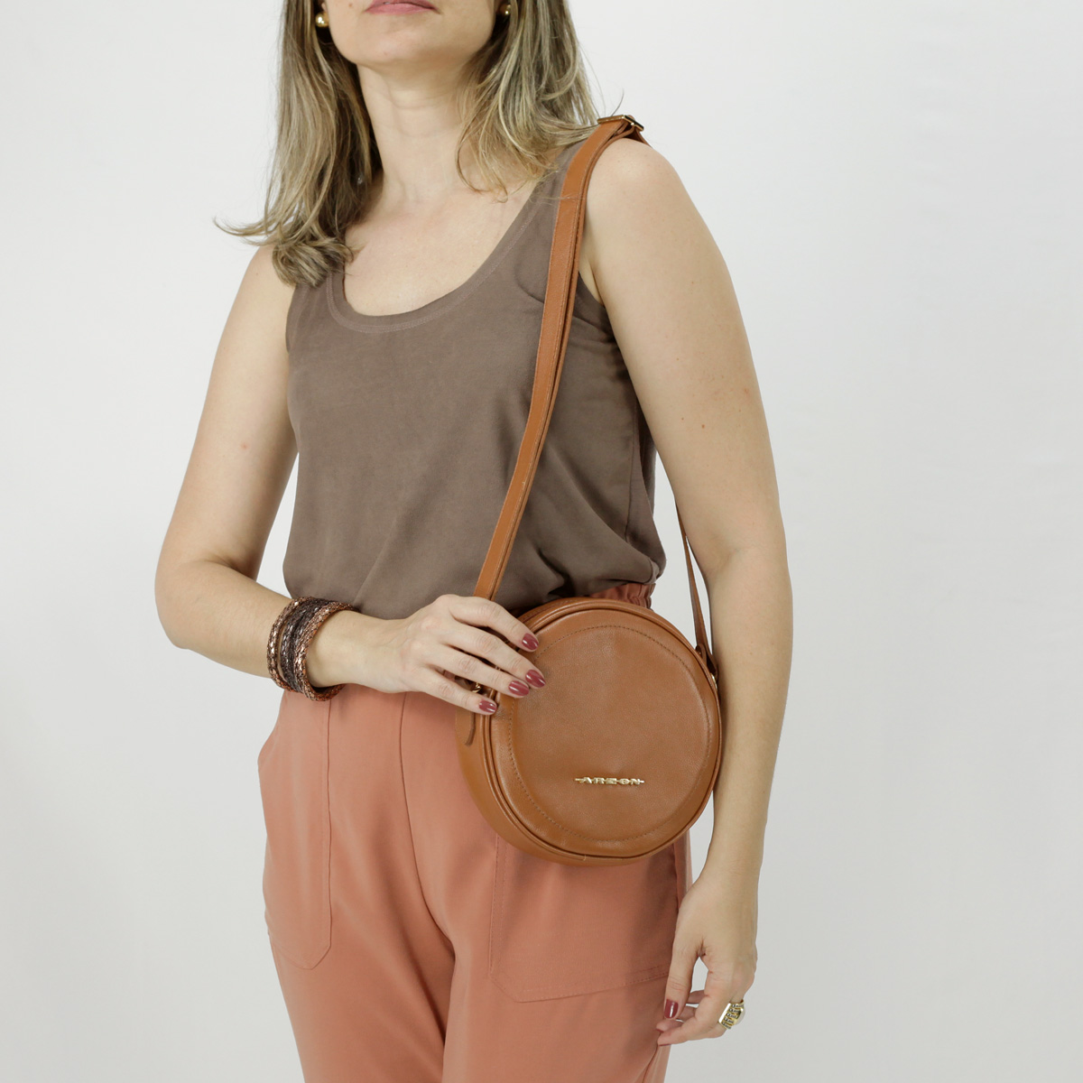 bolsa redonda de palha