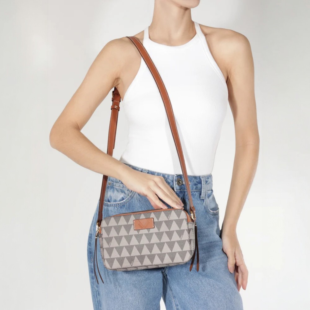 bolsa Schutz Kate New Triangle bege