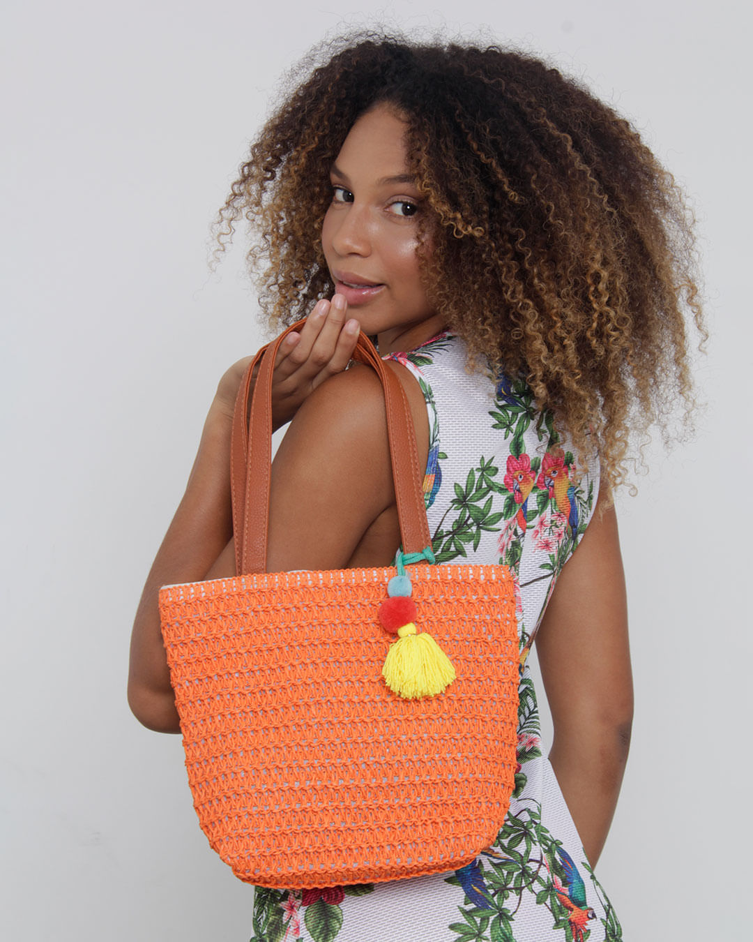 alças coloridas bolsas praia