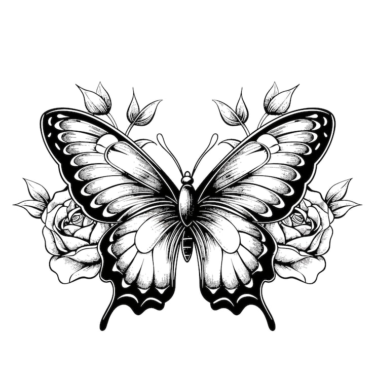 tatuagem de borboleta pequena