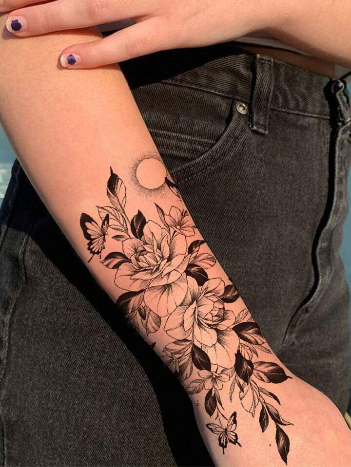 tatuagem borboleta no tornozelo