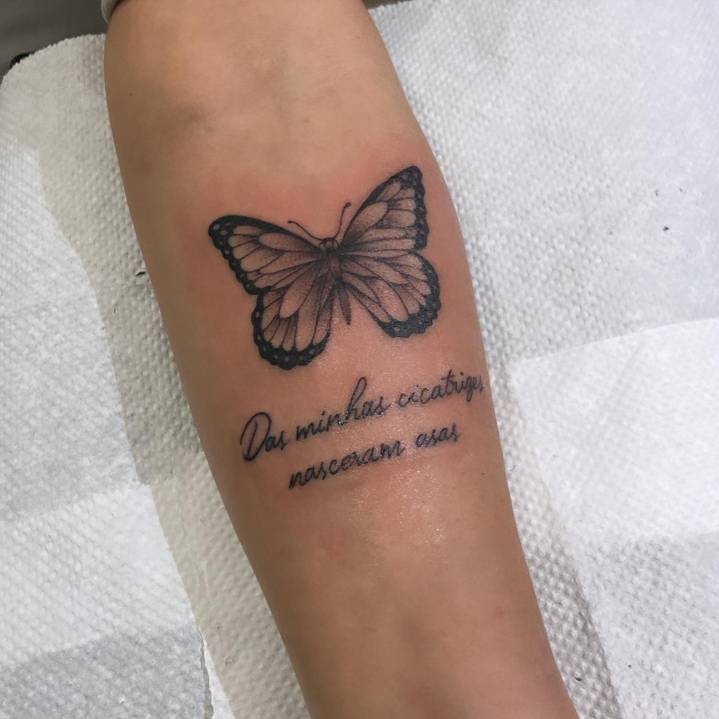 tatuagem borboleta aquarela