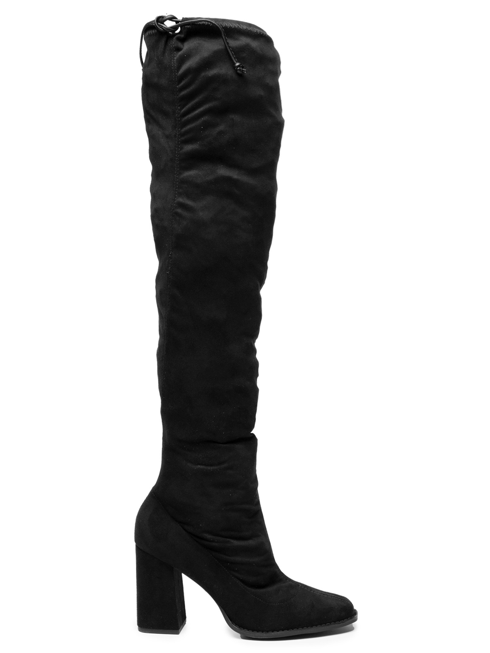 bota over the knee preta