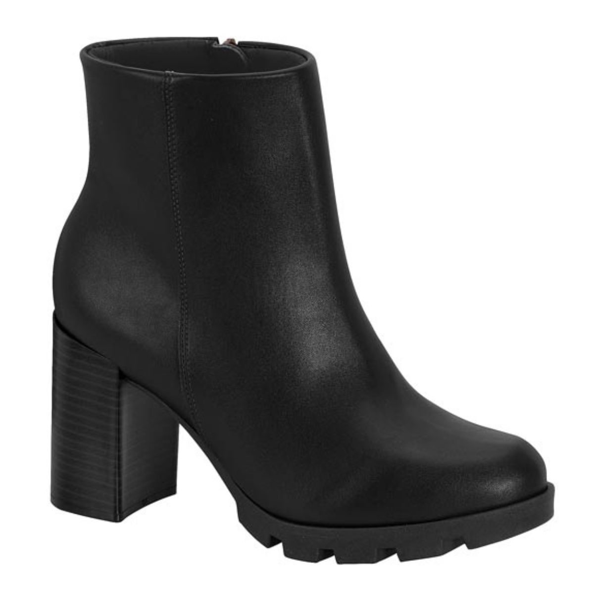 bota marrom cano curto salto grosso