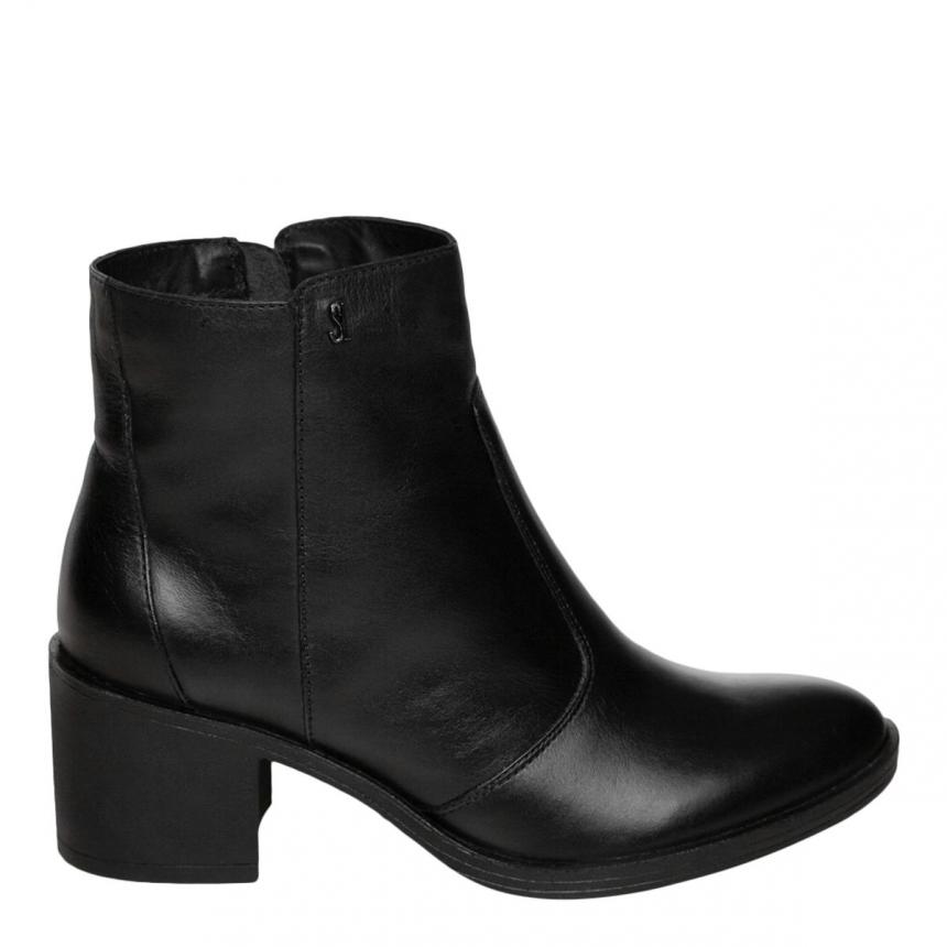 bota cano curto salto grosso bico fino
