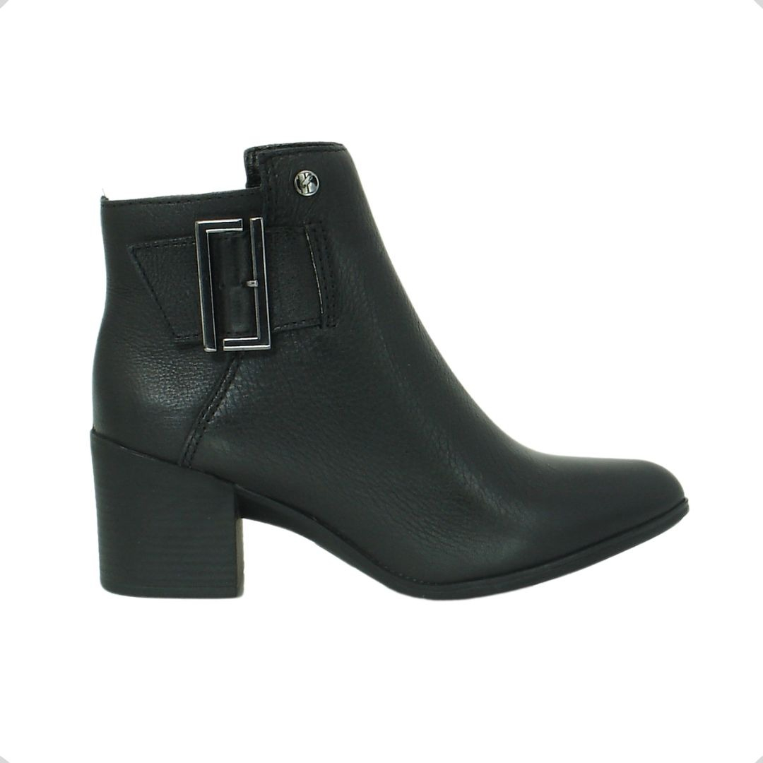 bota cano curto salto grosso bico quadrado