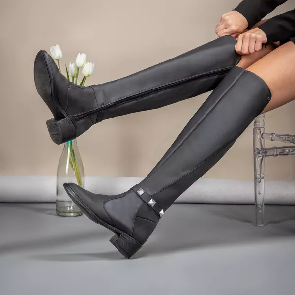 bota over knee com salto