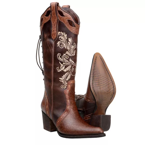 bota slouchy bico fino