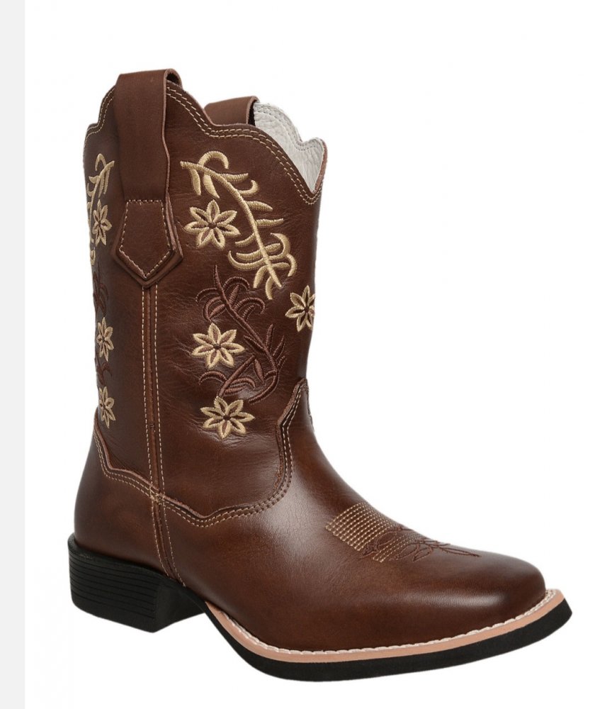 bota country caramelo
