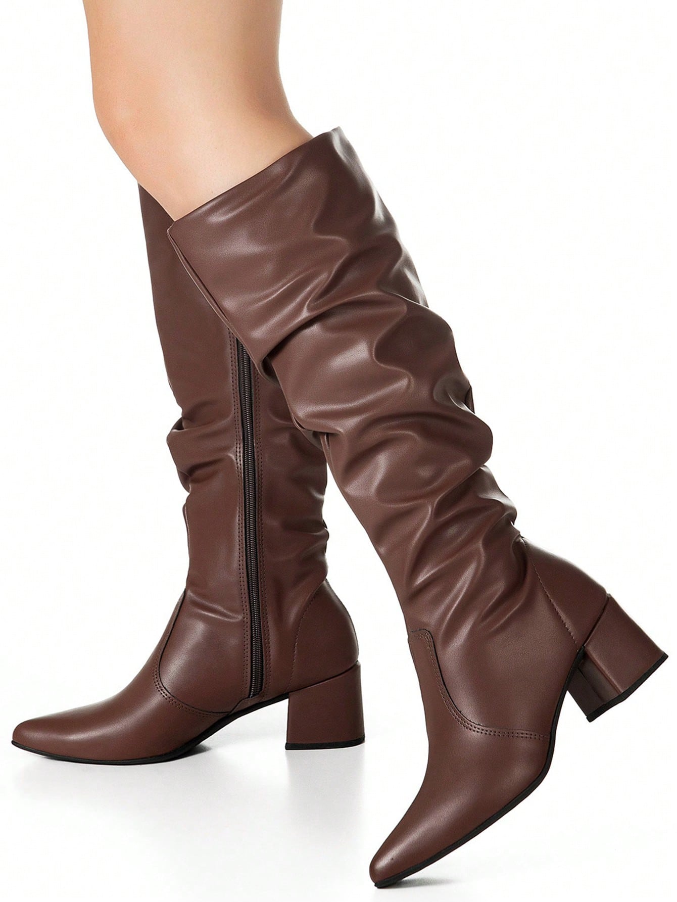 bota cano longo elegante