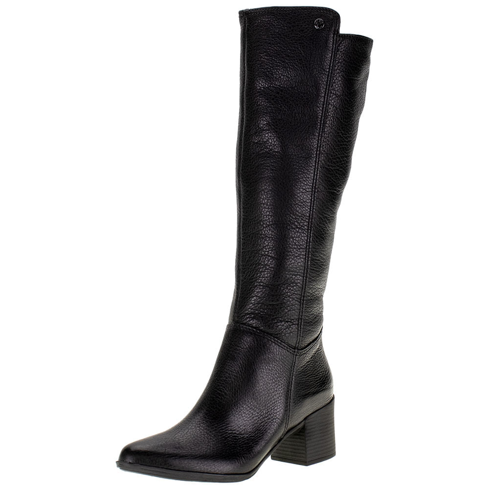 bota cano longo salto quadrado