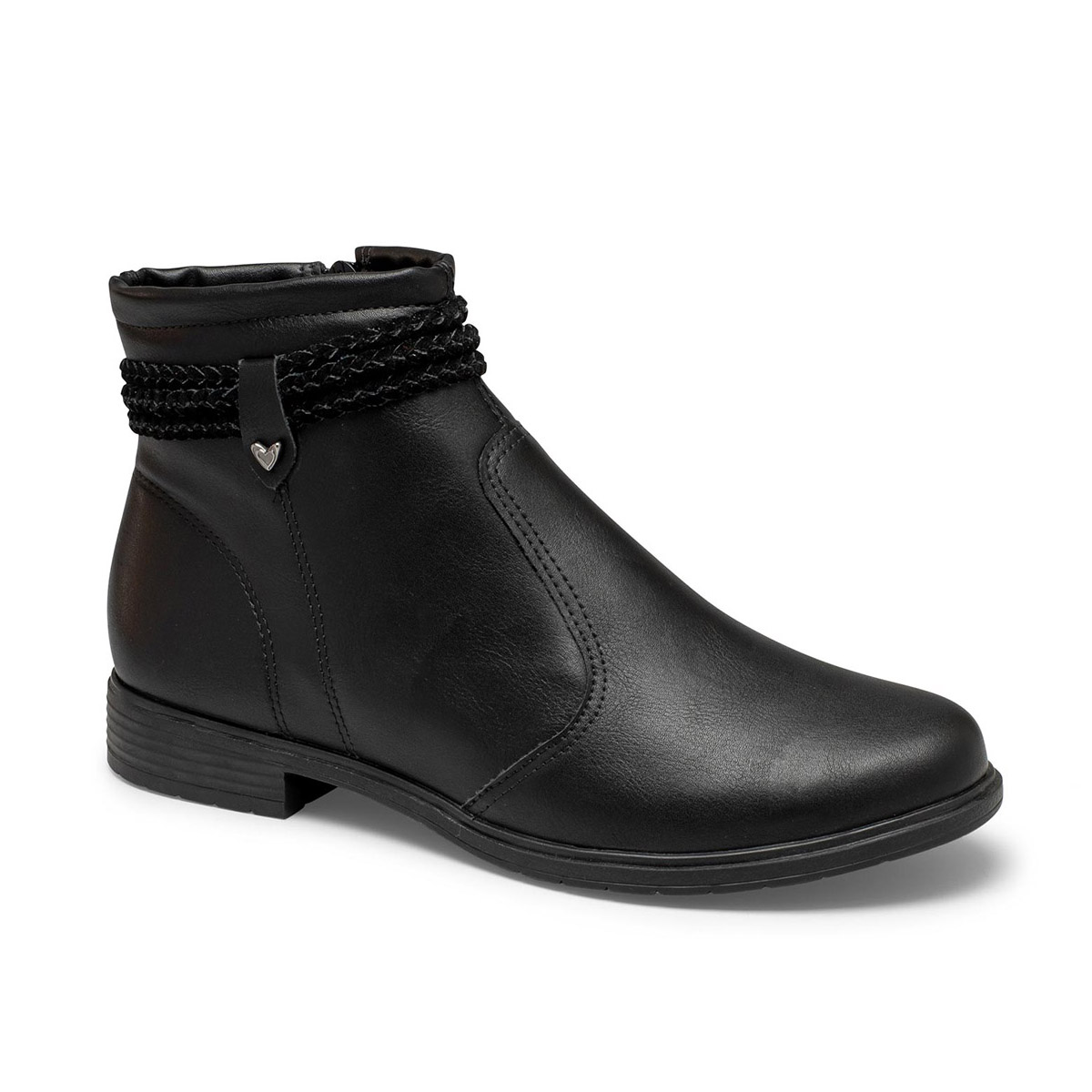 botas com salto baixo cano curto