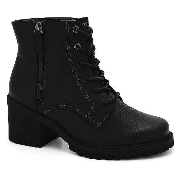 botas de couro cano curto