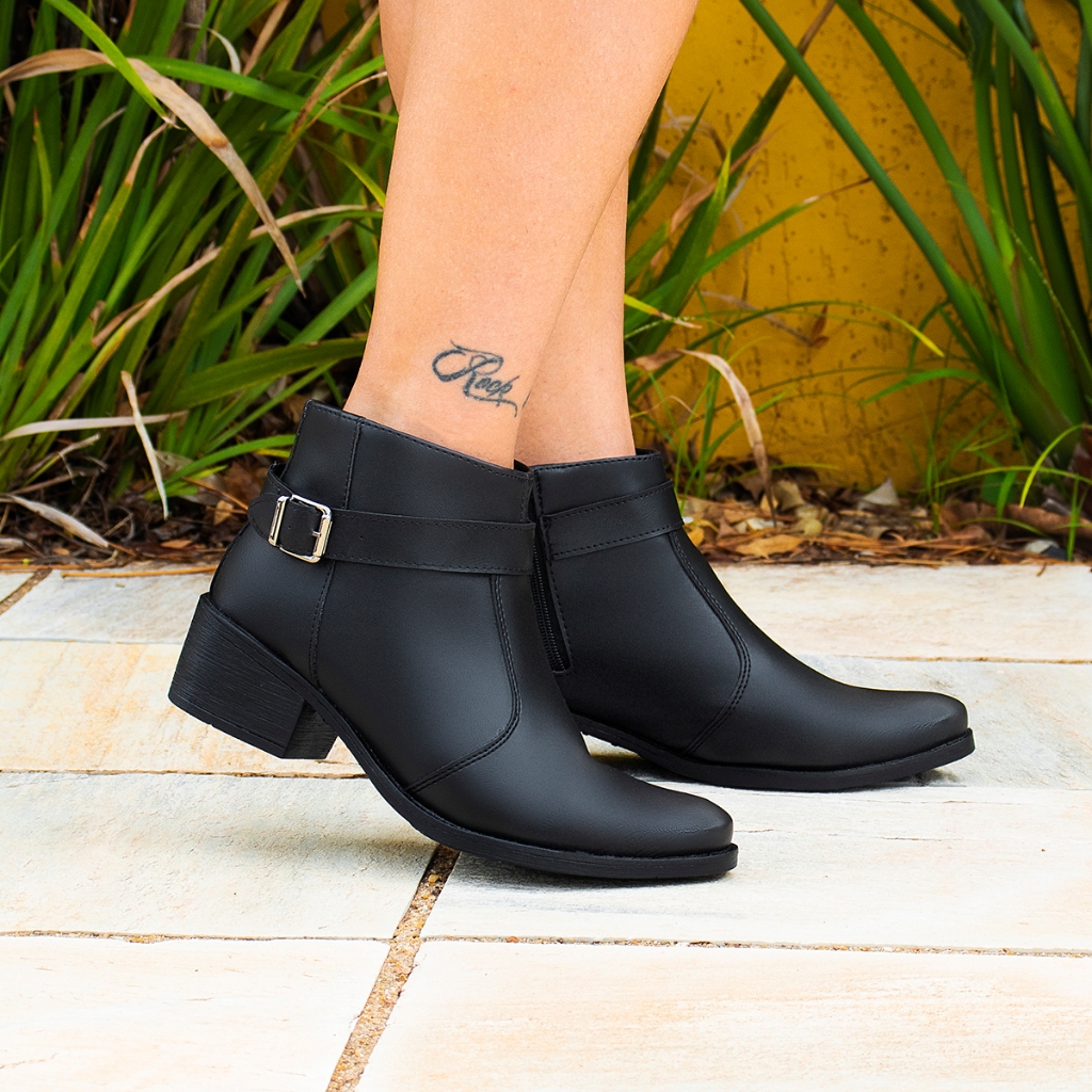 botas de inverno cano curto