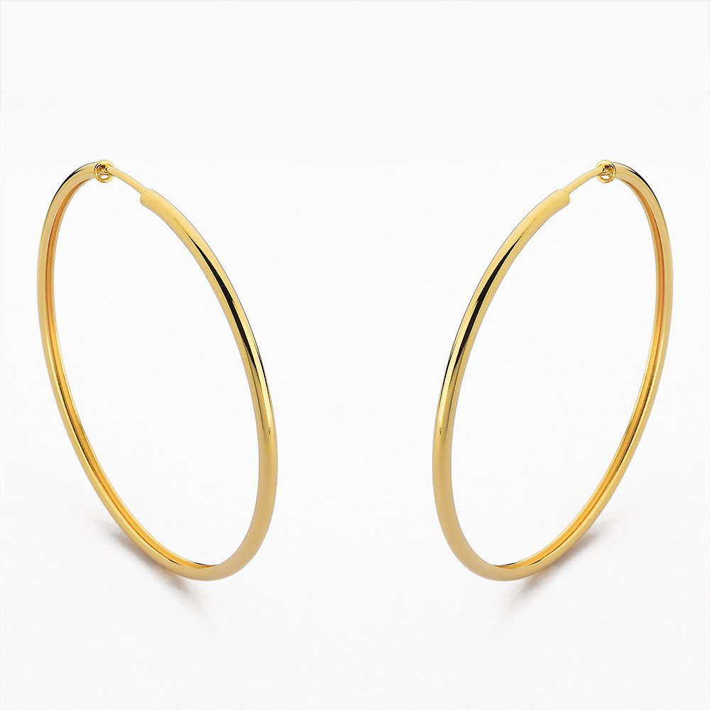 brinco argola ouro 18k feminino