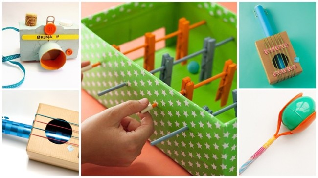jogos com material reciclado