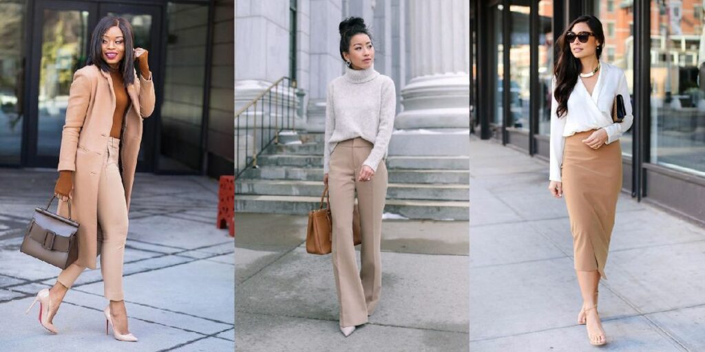 look de trabalho moderno feminino