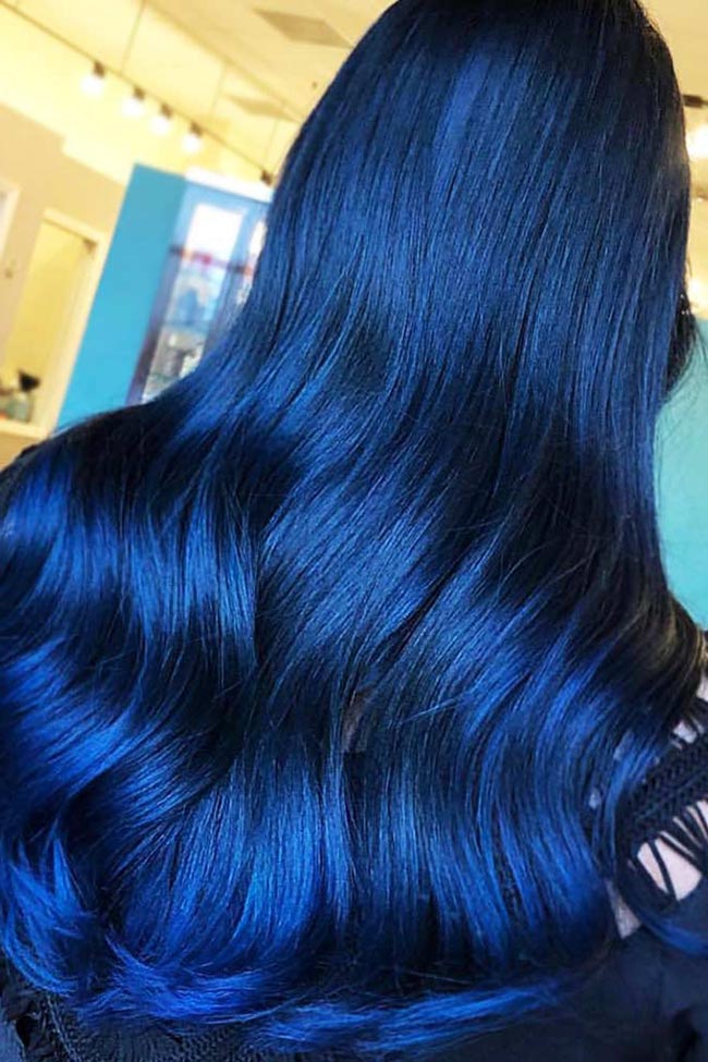 cabelo azul turquesa