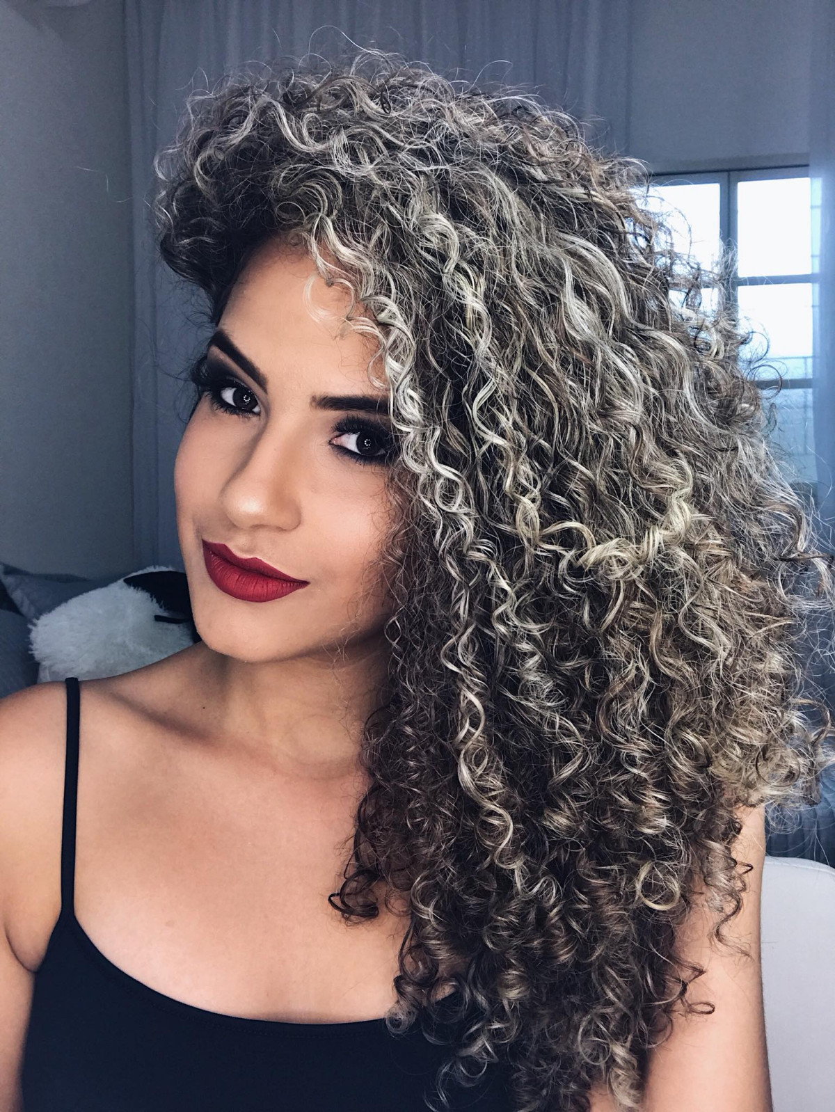 hair contouring cacheado