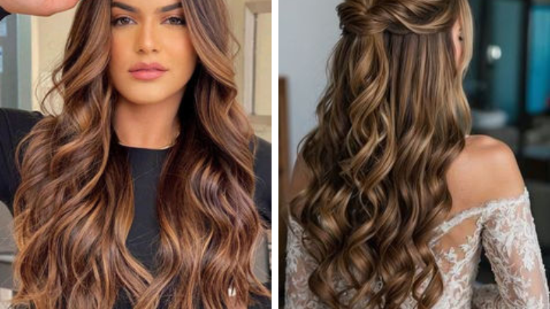 cabelo castanho iluminado mel