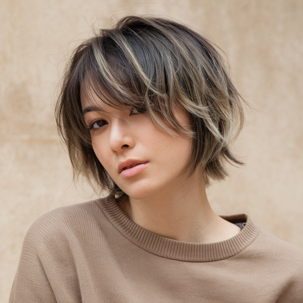 ideias de cabelo curto com franja