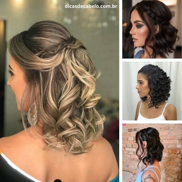 headband cabelo curto festa
