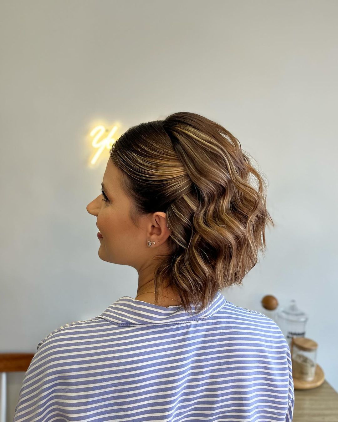 penteado fácil cabelo curto festa
